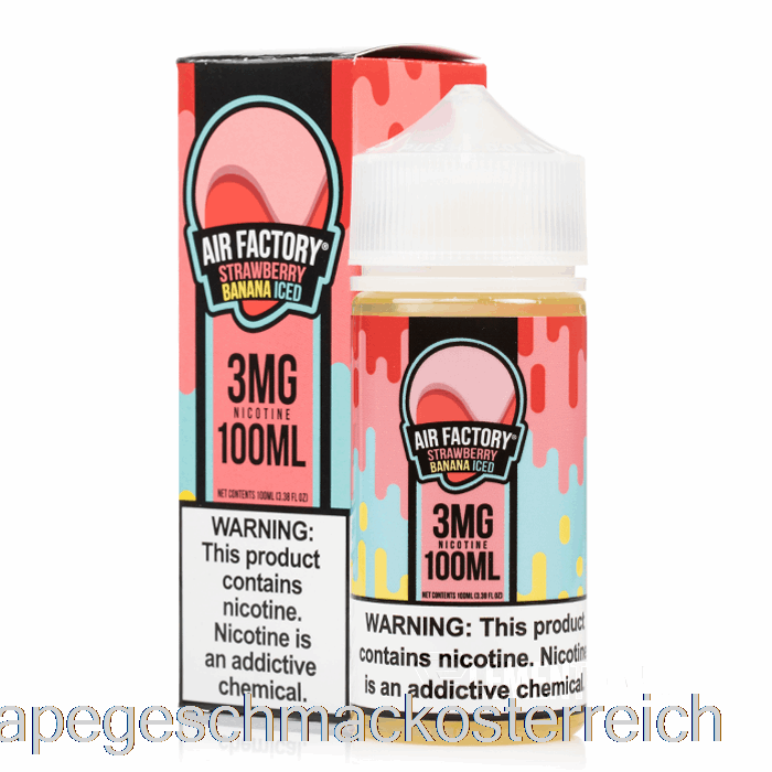 Erdbeer-Bananen-Eis – Air Factory – 100 Ml, 0 Mg Vape-Geschmack